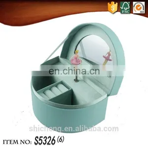 China Factory Semicircle Paper Jewellery Musical Boxes for Wholesale thumbnail-6