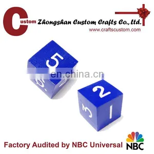 Custom 6sides Blue Metal Dice Manufacturers thumbnail-1