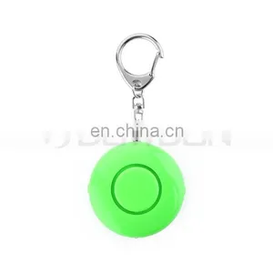 Promotional Gift Round Shaped Mini Keychain Personal Alarm With LED Light thumbnail-2