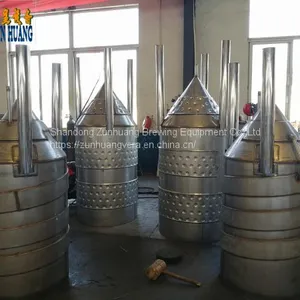 500L Stainless Steel Conical Beer Fermentation Tank Fermenter Storage Tank Beer Brewing Equipment for Sale thumbnail-3