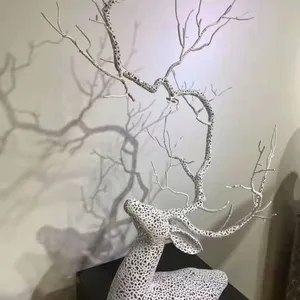 Hollow Animal Sculpture Customized Deer Sculpture Public Outdoor Space thumbnail-1