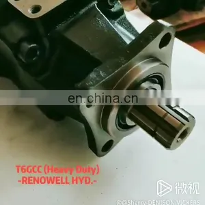 PTO Drive T6GCC Parker Mobile Vane Pump for Garbage Truck thumbnail-1