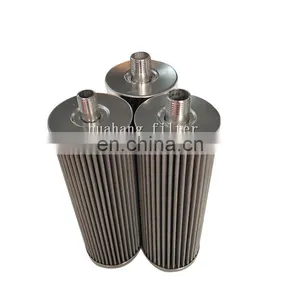 304 Stainless Steel Wire Mesh Pleated Metal Filter Element With Threaded Interface thumbnail-3