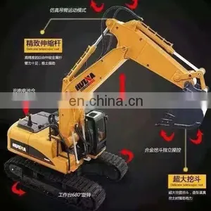 Plastic and Alloy Bucket Vehicle HuiNa 550 1/64 RC Remote Control Moedel Excavator thumbnail-5