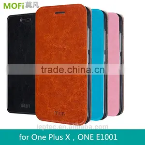 MOFi Original PU Leather Flip Case Cover for OnePlus X , Smartphone TPU Case for One Plus X thumbnail-1