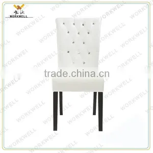 WorkWell Good Leather Dining Room Chair With Rubber Wood Legs Kw-D4160 Quality Choice Most Popular thumbnail-2