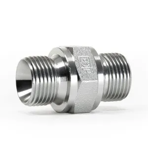 Good Price Stainless Steel JIC Male Thread Straight Transition Joint thumbnail-1