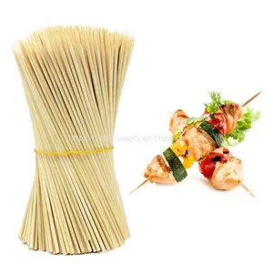 Eco Bamboo Skewers Round 30cm Bamboo Skewers for Grilling Barbeque Sticks thumbnail-1