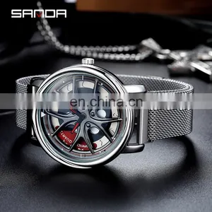 SANDA 1025 Customized Oem Men Watch Man Luxury Japan Quartz Movt Classic Stainless Steel Mens Brand Watches thumbnail-5