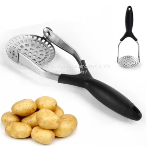 Food Grade Factory Wholesale Folding Manual Hand Stainless Steel Potato Masher Presser thumbnail-5