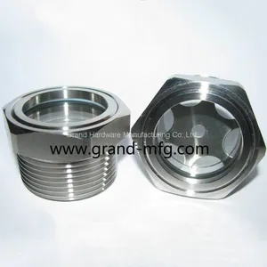 Stainless Steel 304 Liquid Water Flow Sight Glass Manufacturer NPT BSP Metric Thread thumbnail-4