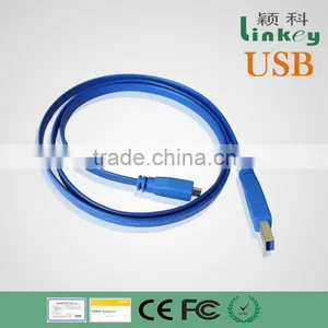 Blue Color Hot Sell Flat Usb Am/bm Cable thumbnail-1