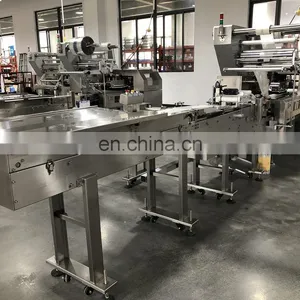 Ruipuhua High Quality Pie Crust/ Pancake/ Tortialla/ Pita Automatic Packing Packaging Flow Wrapping Machine thumbnail-3
