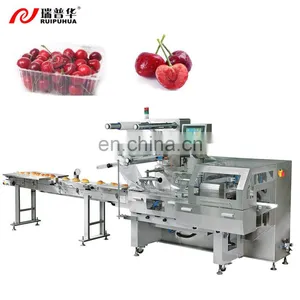 Chile Cherry Plastic Bag Automatic Packing Packaging Machine Flow Wrapping Machine thumbnail-1