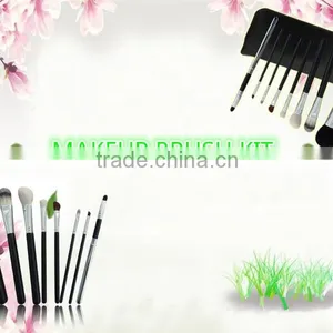 8pcs Wood Handle Makeup Brush Kit With Makeup Brush Bag thumbnail-6