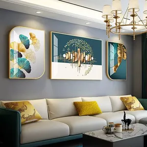 Abstract Art Painting Modern Wall Art Decorative Crystal Porcelain Painting thumbnail-3