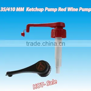 35MM PP Food-grade Red Wine Pump Printing Logo /syrup Pump With Shrinked Wrap thumbnail-1