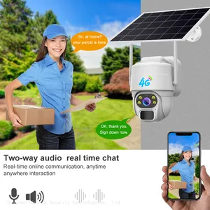 Solar Security Home V380 Camera 4K 2MP 4MP 8MP Outdoor 4G Wireless PTZ IP CCTV for Outdoor thumbnail-3
