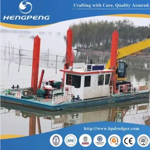 Modular Pontoon Excavator Transportation Carrier Barge/Floating Working Platform/Cargo Deck Barge Support Excavator Operate Dredging in Inland River Lake thumbnail-4