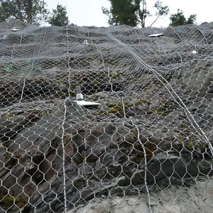 Hr50 Rockfall Netting Double Torsion Reinforced Mesh Wire Plain Weave Factory Direct for Slope Consolidation Work thumbnail-3