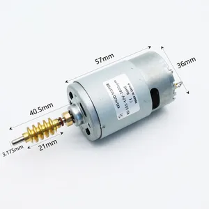 KS-555 DC Motor With Worm Screw and 12PPR Encoder for Coffee Machine thumbnail-1