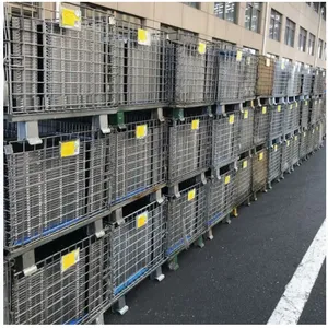 Factory Direct Sale Pallet Rack Mesh Cage With Wheels thumbnail-3