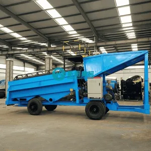 Alluvial Gold Separation Machine Industrial Mining Wash Plant Trommel thumbnail-1