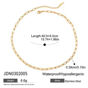 Gold Plated Safety Pin Pendant Necklace for Women Key Lock Cross Charm Necklace Stainless Steel Chain Jewelry Gift thumbnail-1