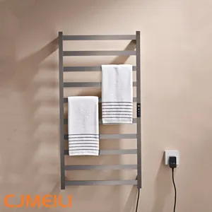 Bathroom Electric Heated Towel Rack, Towel Warmer for Bathroom, Wall Mounted Stainless Steel,5 Colours thumbnail-2