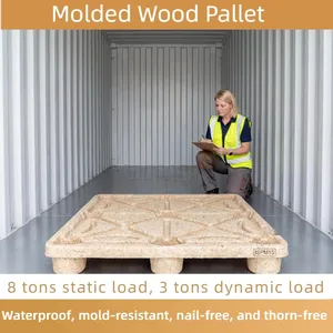 Food and Pharmaceutical Grade Molded Wood Pallets — Nail-Free, Splinter-Free, Safe, and Eco-Friendly thumbnail-2