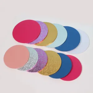 3mm -12mm Colour Printed Cake Boards Food-safe, Grease-resistant Corrugated Cardboard Cake Drum In10 -12 Inch Round or Square Shapes thumbnail-2