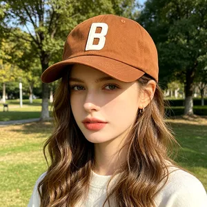 Solid Color Soft Cotton Dad Hat Curved Brim Adjustable Buckle Unisex Daily Outdoor Custom Hat thumbnail-5