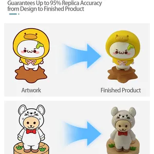 Promotional Gifts Key Chains Manufacturer Custom 3D Cartoon Logo Design Soft PVC Rubber Keychains With Wrist Strap thumbnail-5