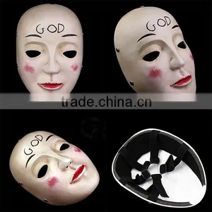 Latest The Purge Mask GOD Movie Theme Vigilandia Props Masquerade Scary Horror Killer Resin Halloween Carnival Mask 2015 thumbnail-1