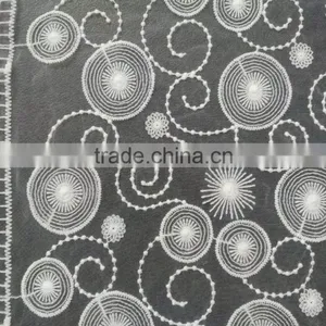 2016 New Arrivals Premium Swiss Voile Lace Heavy Fabric 100% Cotton Lace, Wedding Dress Red.black thumbnail-3