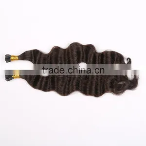 Remy Wavy Curly i Tip Top Quality Pre Bonded Hair Extensions Supplier's Choice thumbnail-4