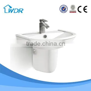 New Design Bathroom Ceramic Simple Wall Hung Washing Basin thumbnail-3