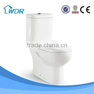 Porcelain Washdown Two Piece Toilet wc W8054 thumbnail-1