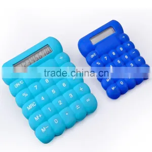 Very Cute 8 Digital Colorful Silicone Eletronic Calculator thumbnail-5