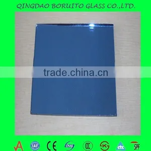 Factory Direct Sale 6mm Green and Blue Reflective Float Glass Price thumbnail-1