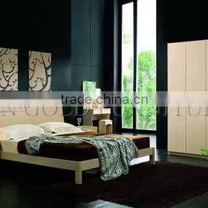 Pictures of Modern Wooden Beds Set for Apartment Furniture(SZ-BT002) thumbnail-4