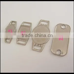 Metal Paracord Charm,blank Shoelace Charm,Blank Oval Shoelace Charm thumbnail-2