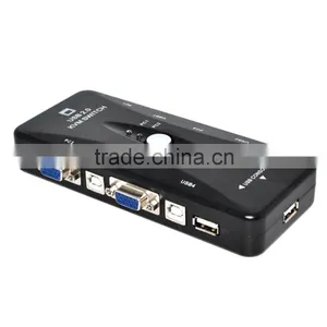 4 Port Hub USB 2.0 KVM VGA/SVGA Switch Box Adapter Connects Printer Intelli Keyboard Mouse 4 Computers Use 1 Monitor thumbnail-3