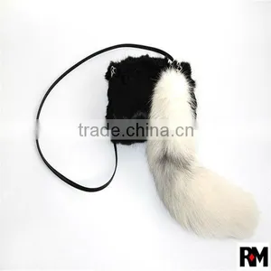35cm or 40cm Fox Keychain Big Genuine Fox Tail thumbnail-3