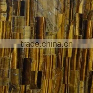 Natural Semiprecious Gemstone Slab Tiger Eye Yellow thumbnail-1