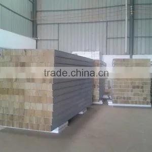 Factory Price Rockwool Sandwich Panel, Interior Wall Paneling, Wall Sandwich Panel With Good Quality thumbnail-2