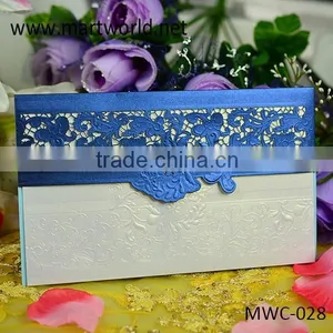 Latest Chinese Classic Paper-cut Unique Wedding Invitation Greeting Card for Sale(MWC-028) thumbnail-1