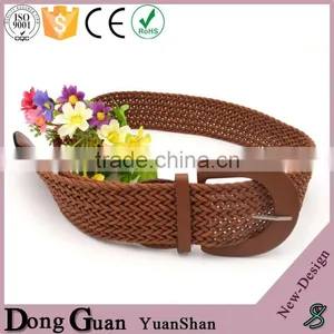 2016 Hot Sale Ladies Fashion Plaited Leather Belts Belt With Automatic Buckle Custom Embroidered thumbnail-5