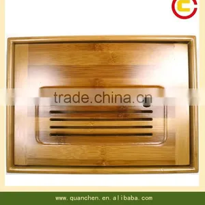 Chinese Bamboo Tea Serving Tray thumbnail-1