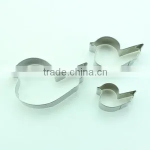 Stainless Steel Little Birds Shaped 3pcs Cake Mold Set thumbnail-1
